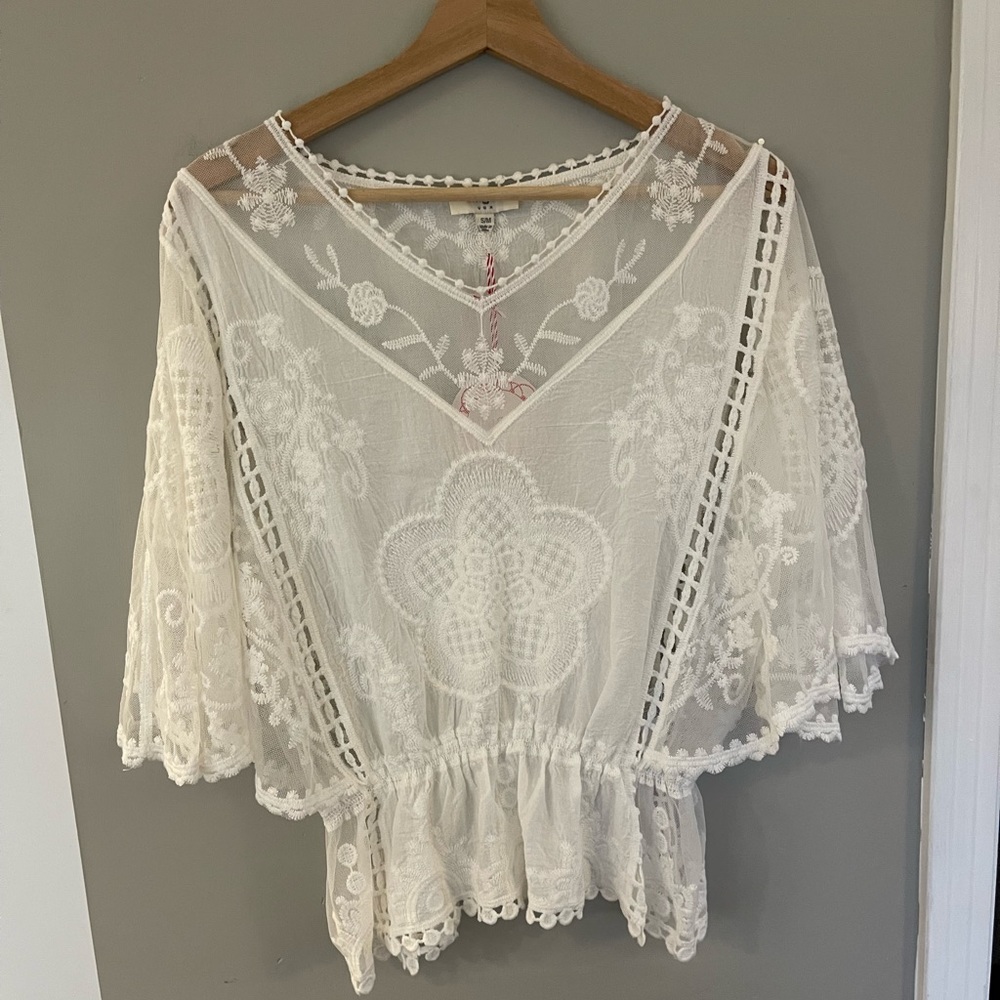Umgee White Lace Top